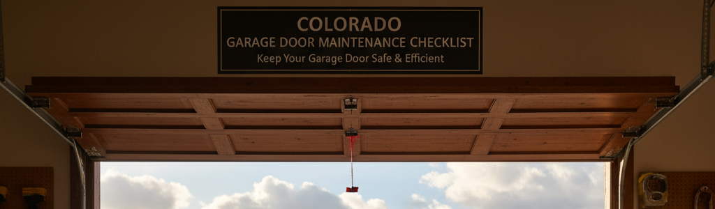 Colorado Garage Door Maintenance Checklist