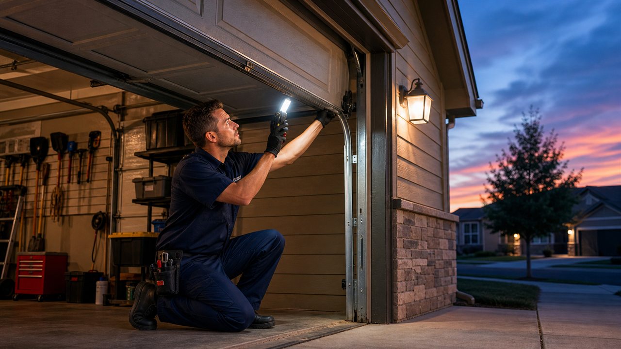 Emergency garage door repair inspection