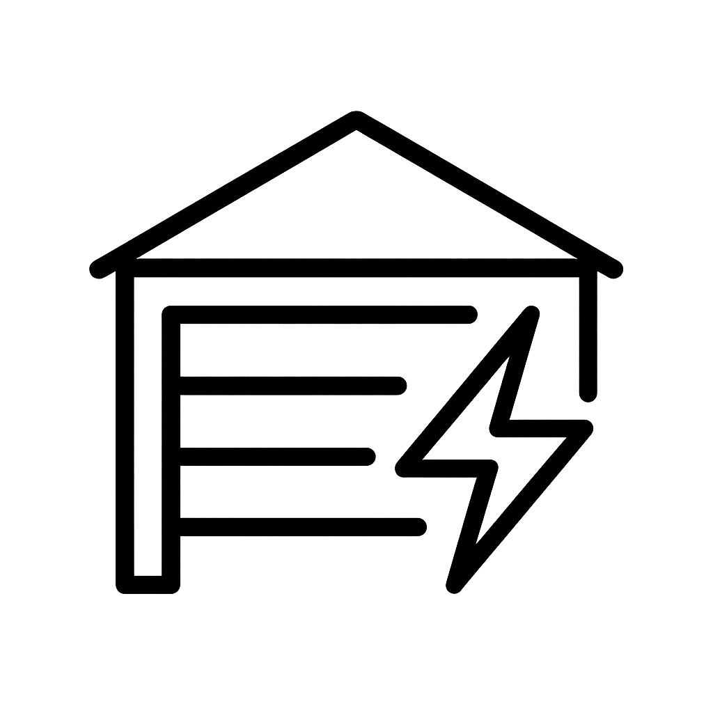 Icon representing 24/7 emergency garage door repair